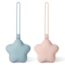 HAGOT 2 Pack Silicone Dummy Holder, Universal Pacifier Case for Travel & Home