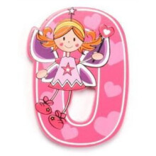 Vinsani Wooden Fairy Alphabet Letters Personalised Bedroom Wall Door Name (O)