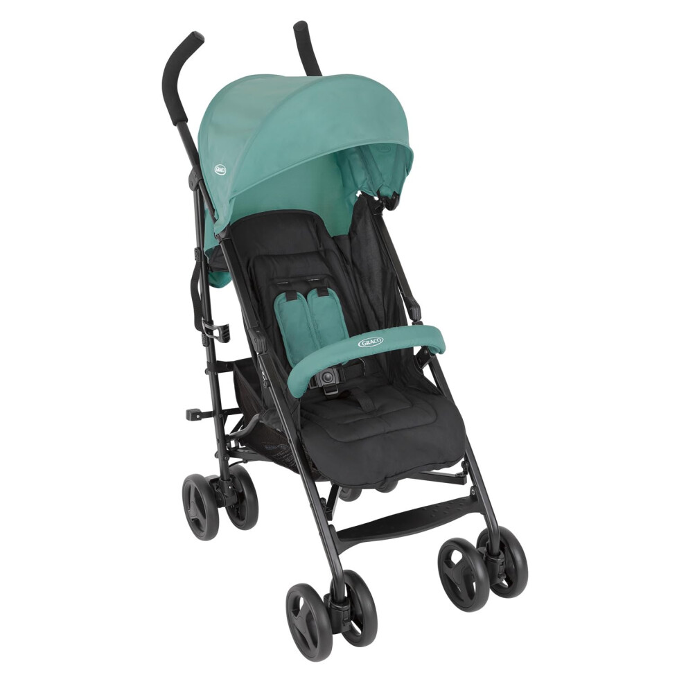 Travelite Compact Stroller/Pushchair - Suitable From Birth To Approx. 3 Years (15Kg). Lightweight At Only 7Kg, Mint Fashion Graco