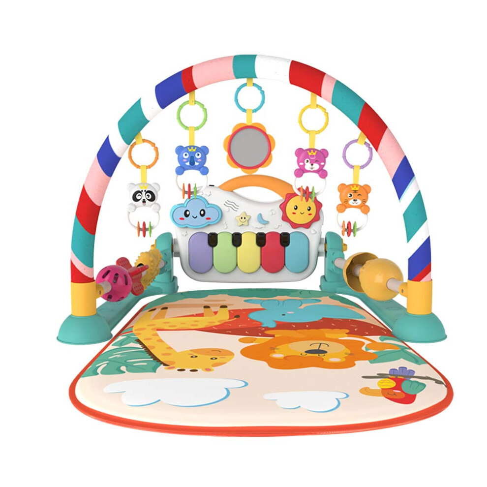 Baby Play Mat Musical Activity Center Piano Floor Gym Playmat For Infants, Newborns And Toddlers - Tummy Time Mat With Toys Eners