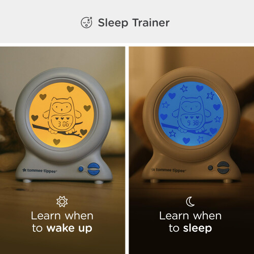 Tommee Tippee Tommee Tippee Groclock Sleep Trainer Clock, Alarm Clock and Nightlight for Young Children, USB-Powered 2