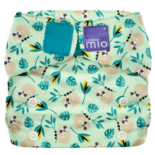 Bambino Mio, Miosolo Classic All-in-One Reusable Nappy, Eco Chemical Free Nappy (Swinging Sloth, One Size)