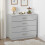 Seconique Seconique Dakota 4 Drawer Chest in Light Grey 2