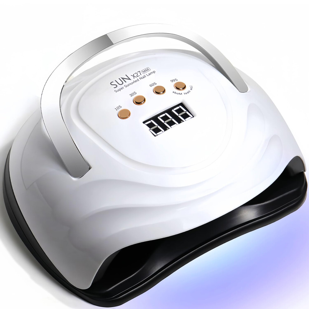 380W UV LED Nail Lamp with 81 Beads, Professional Gel Nail Dryer with Auto Sensor and 4 Timers