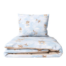Baby Comfort 2 Piece Duvet Cover & Pillowcase 80x70 cm Set for Crib, Cradle or Pram (Tigers pilots)