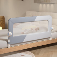 EAQ Foldable Bed Rails,Toddler Bed Guard Swing Down Adjustable Height Easy to Install Fit Full-Size Single Bed Double Bed King&Queen Mattress