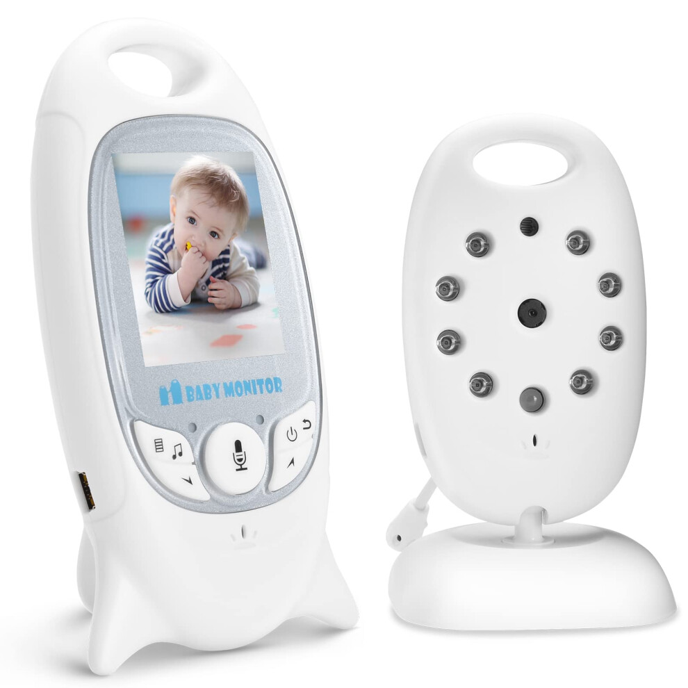 Mypin Baby Monitor, 2.0" Lcd Screen Video Baby Monitors With Camera And Night Vision Baby Camera Monitor Two-Way Talk Lullaby