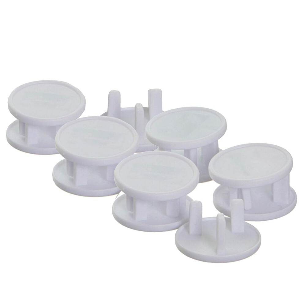 Home Baby Safety Socket Plug Covers - Electrical Outlet Protector Guard - 12 Pack - Model F18244 White Dreambaby