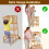 COSYLAND Height Adjustable Step Stool for Kids – Solid Bamboo Stool for Kitchen Counter Island, Durable & Safe (Wood) 4