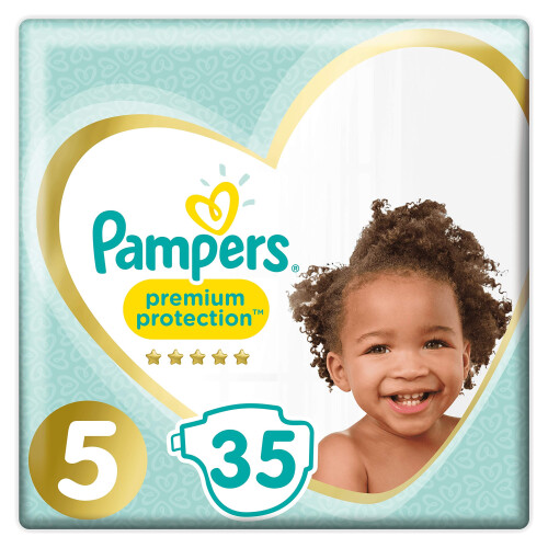 Pampers Pampers Premium Protection Size 5, 35 Nappies Essential Pack
