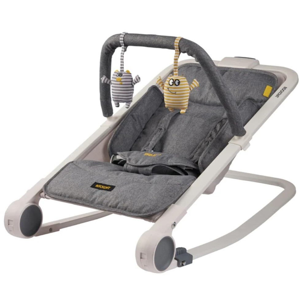 Baba Bing Bababing Rockout 2 3 Position Baby Rocker Grey Marl