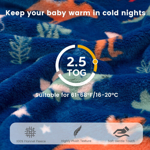 ZIGJOY Shark-Fin Transition Swaddle - 2.5 Tog Flee 1