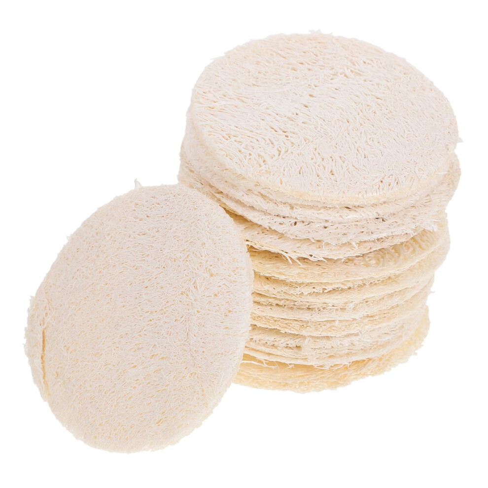 18pcs Natural Loofah Sponge Exfoliating Body Scrub Pads for Gentle Face and Body Cleansing