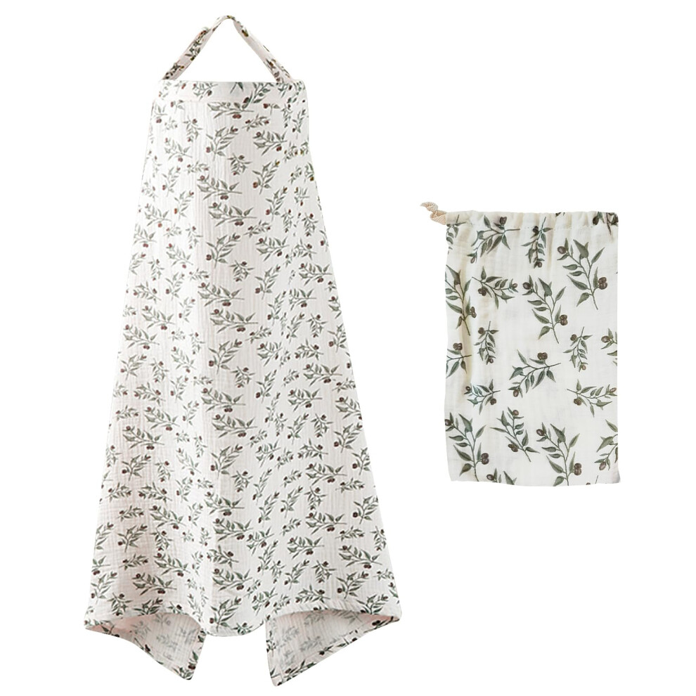 Breastfeeding Cover,Muslin Nursing Cover Up For Baby Breastfeeding,Soft And Breathable Breast Outdoor Feeding Cover For Mum (Flower) Meyuxg