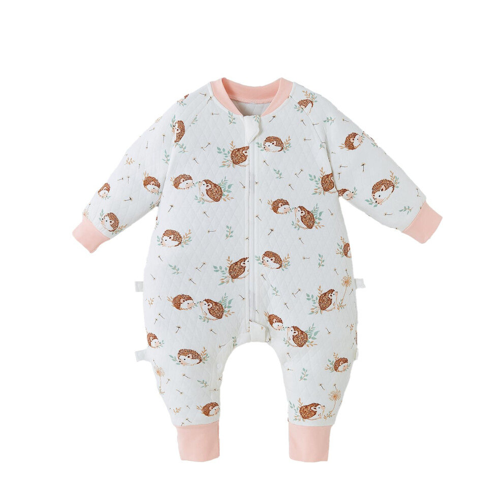 Baby Sleeping Bag 1.5 Tog With Feet 100% Cotton Newborn Sleep Sack With Legs Unisex Wearable Blanket Swaddle For Newborn 0-6 Months Pink Fairy Baby