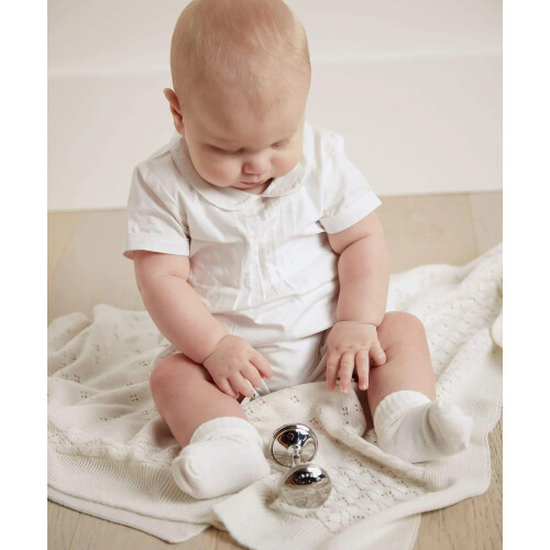 Mamas & Papas Mamas & Papas Small Knitted Blanket, Pointelle 2