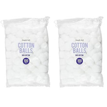 White Round Cotton Wool Balls (3cm) Pack of 200 - Soft Absorbent, Ideal for Makeup & Skincare