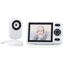 CAMWORLD Baby Monitor No WiFi for Privacy, Video Baby Monitor with Camera and Night Vision, VOX Mode, 2-Way Audio, Temperature Alert, 3 Lullabies