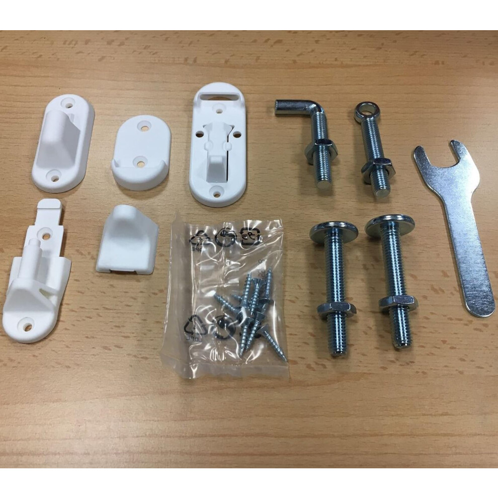Babydan Range Of Stair Gates Spare Fitting Kits (Babydan No Trip Metal Fittings Kit)
