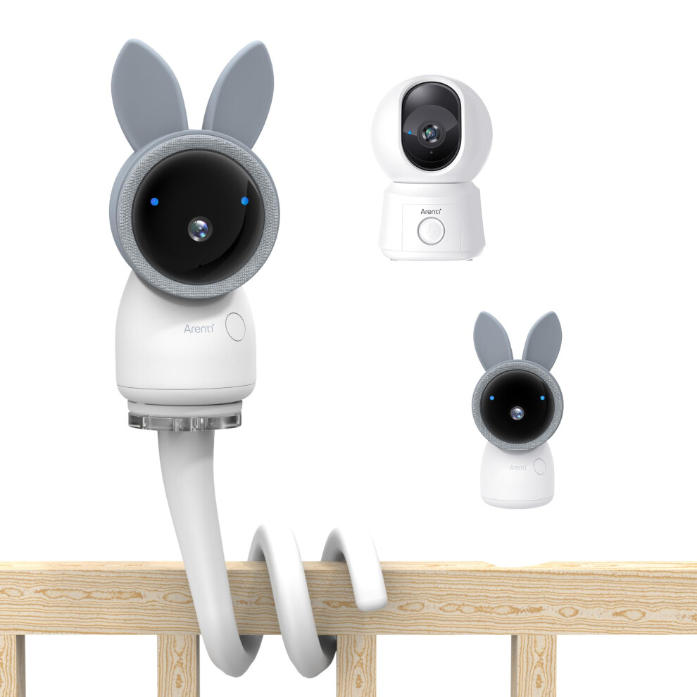 Baby Monitor Stand For Ainanny/A4/B2, Flexible Camera Holder, Sturdy Arm Bracket Attaches To Crib Cot Shelves Arenti