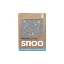 Happiest Baby SNOO Cot Fitted Sheet - 100% Organic Cotton Nursery Bedding - Fits SNOO Sleeper Crib Mattress (Graphite Galaxy)