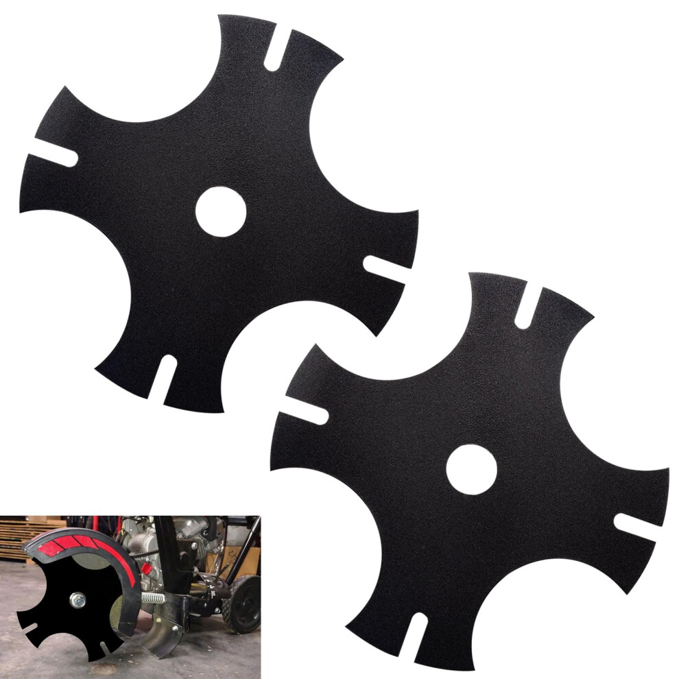 2 Pcs Star Edger Blades 8X1in Center Hole For Echo 375525 Pe2000 Pe2400 Pe3100 Fast Cutting Rustresistant 9455672388108