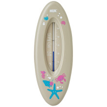 NUK 10256388 Bath Thermometer for Safe Bathing Natural Measuring Fluid with Rapeseed Oil Made in Germany 1 pc
