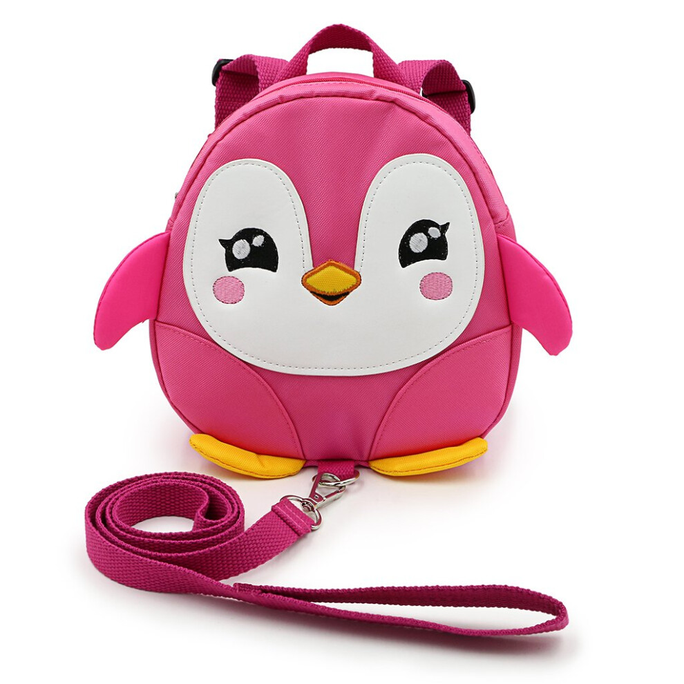 Toddle Children Backpack With Reins Rucksack Harness Walkers Tether Belt Penguin (Pink) Pink Ignpion