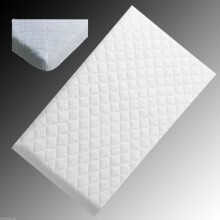 Baby Toddler Quilted and Breathable Cradle/PRAM/Swing/COT/Crib Mattress Square Corners (89 X 38 X 4 cm)