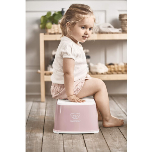 BABYBJÖRN BabyBjörn Step Stool, Powder pink/White 1