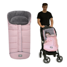 LAT Baby Pushchair Footmuff (A, Pink)