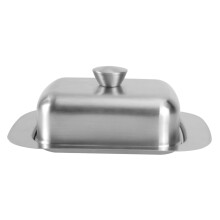 Stainless Steel Butter Dish with Lid Rust Resistant Keeper Keeps Butter Fresh for Kitchen or Fridge