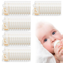 Breast Milk Bags, Milk Bags for Breast Milk, Breast Milk Bags for Freezing, Breast Milk Storage Bags, Pre-Sterilised Storage Bags, 250 ml, 40 Pieces