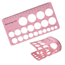 Nipple Rulers,Breast Flange Inserts Measuring Tool, Soft Silicone Flange Size Measure, Nipple Measuring for New Mums/Women (Pink)
