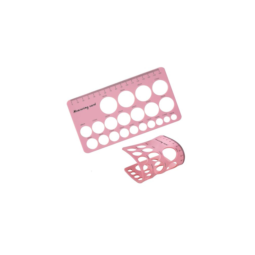 Nipple Rulers,Breast Flange Inserts Measuring Tool, Soft Silicone Flange Size Measure, Nipple Measuring For New Mums/Women (Pink) Pink Luxemum