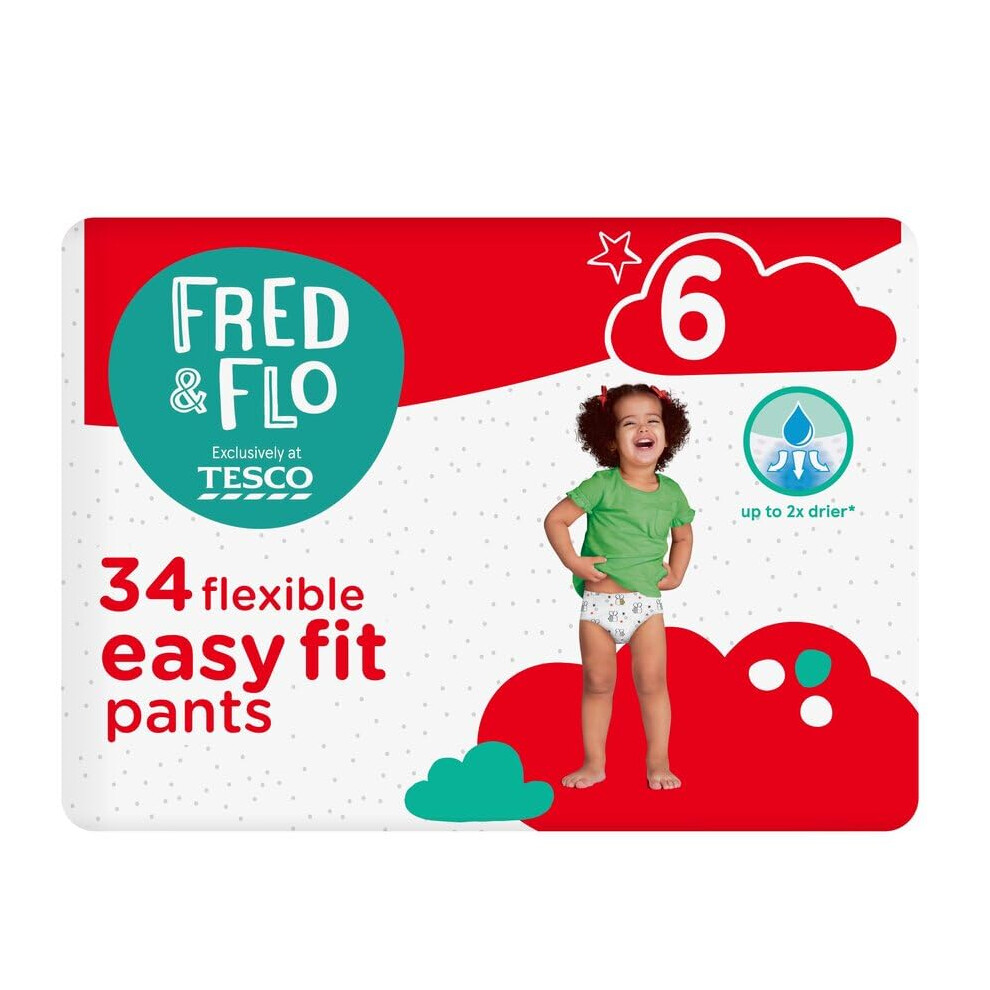 Fred & Flo Size 6 Nappy Pants 34 Pack Trizinga