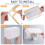 Double SocketCover Box - Self-Adhesive 86 Type Protective Case, Waterproof Outlet Box Cover, Bathroom Socket Protector Adhesive Type for Home(White) 3
