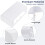Double SocketCover Box - Self-Adhesive 86 Type Protective Case, Waterproof Outlet Box Cover, Bathroom Socket Protector Adhesive Type for Home(White) 4