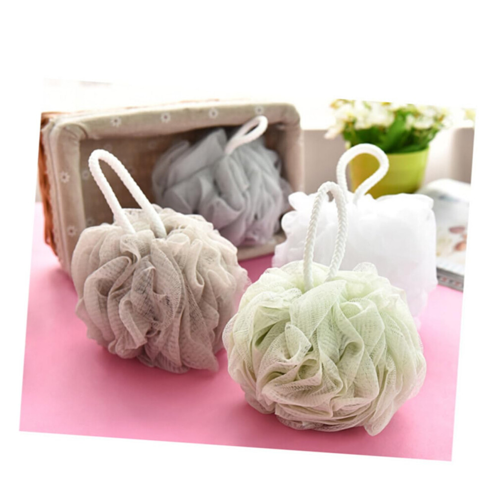 4pcs Soft Bath Pouf Shower Sponge for Gentle Skin Exfoliation and Rich Foam