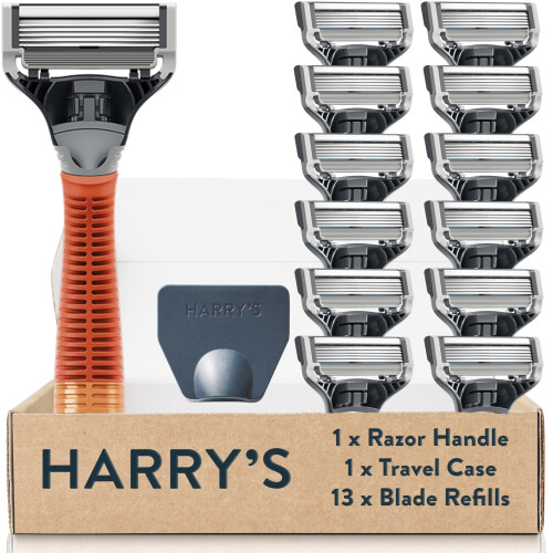 Harry's Harry's Original Value Pack, Includes Weighted Handle and 13 Razor Blade Refills