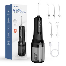 Lyinda Water Dental Flosser for Teeth Cordless, 2026 Upgraded Portable Oral Irrigato with 5 Jet Tip and 4 Modes, 260ML Irrigator Dental for Deep Clea
