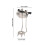 Crutches Claw Stainless Gear Pole-tips Utomhus stegjärnvandring TA 3
