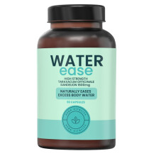 WaterEase - Water Retention Tablets, Balance, Cleanse, Detox & Debloat, Herbal Natural Supplement - Dandelion Root 1600 mg, 90 Capsules HERA VITALITY