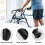 2 PCS universella rollatorhandgrepp, halkfria rullatorhandgrepp Reservdelar för rollator och rullstol 3