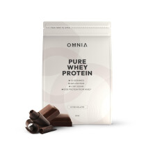 OMNIA Pure Whey Protein Powder, Nutrition Low Carbs and Low Sugar Muscle Building Powder, Over 22G Protein Per Serving, 33 Servings - 1 KG - Chocolat