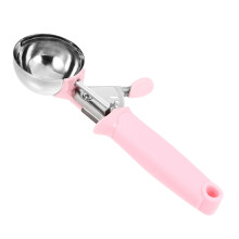 Ice Cream Scoop Pink Lightweight Ergonomic Grip for Hard Gelato Cookie Dough and More