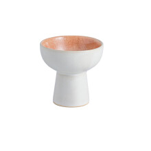 Pink Tall Ceramic Ice Cream Cup 4 Inch Microwave Dishwasher Safe Dessert Bowl