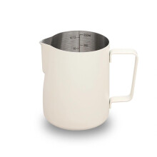 watchget Stainless Steel Milk Frothing Pitcher 12oz/350ml - Espresso Steaming Pitcher for Cappuccino, Latte Art, Coffee Machine Accessories Milk Jug