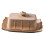 Ceramic Butter Dish with Lid Microwave Safe Rectangular Porcelain Container for Fresh Storage 1