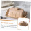 Ceramic Butter Dish with Lid Microwave Safe Rectangular Porcelain Container for Fresh Storage 2